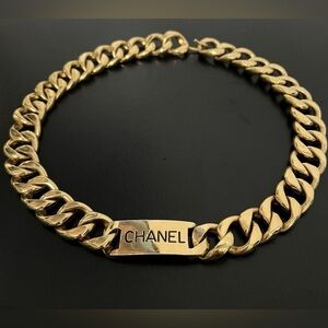Vintage CHANEL Nameplate Belt or Necklace 1988